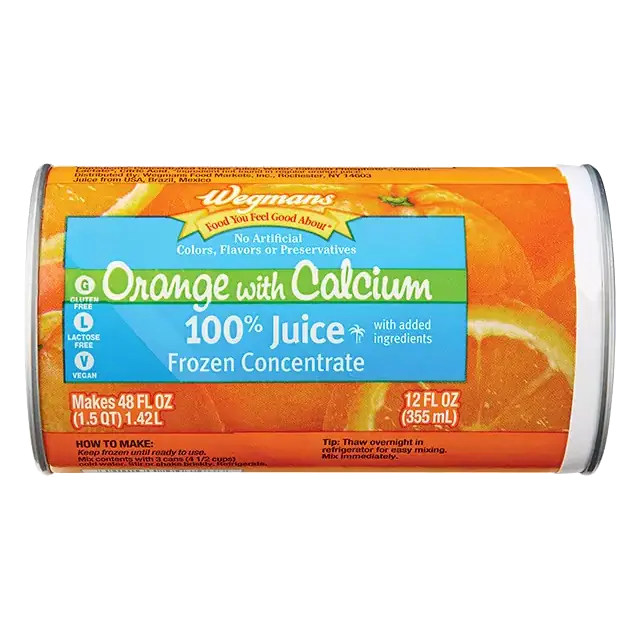 Frozen 100% Orange Juice with Calcium from Concentrate
