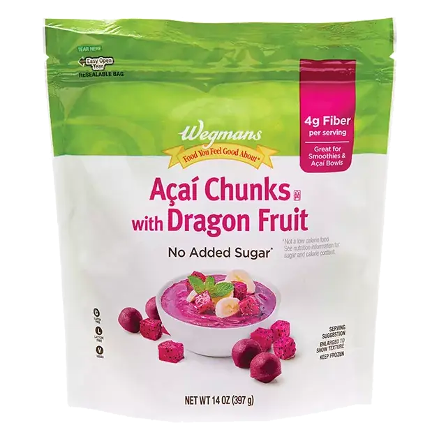 Frozen Acai Chunks with Dragon Fruit