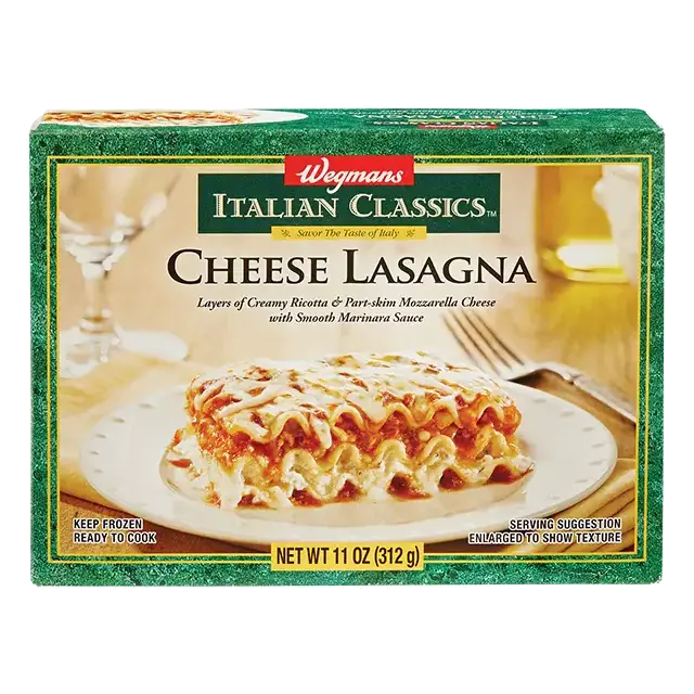 Frozen Cheese Lasagna Pasta, Meal for 1
