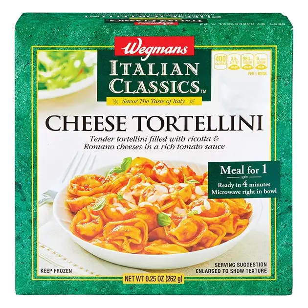 Frozen Cheese Tortellini Pasta, Meal for 1