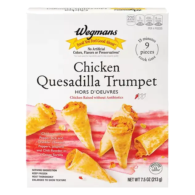 Frozen Chicken Quesadilla Trumpet, 9 Count