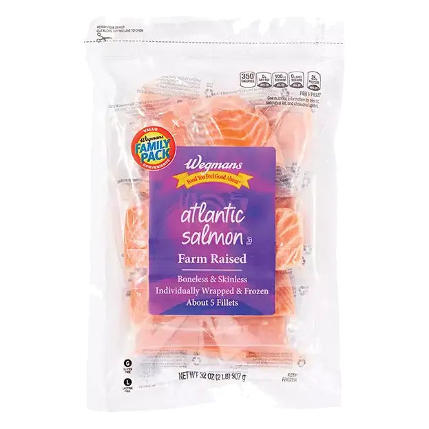 Frozen Farm Raised Atlantic Salmon, FAMILY PACK