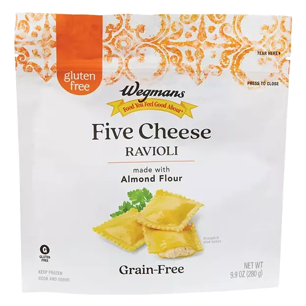 Frozen Gluten Free Five Cheese Ravioli Pasta