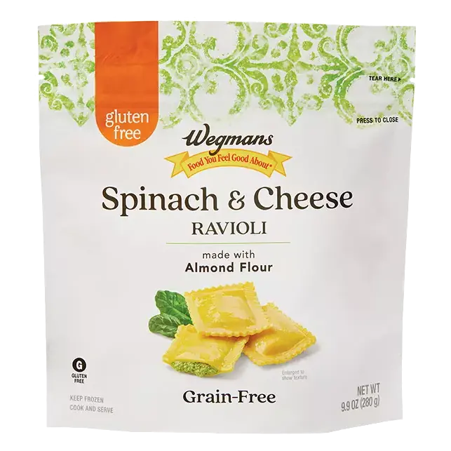 Frozen Gluten Free Spinach & Cheese Ravioli Pasta