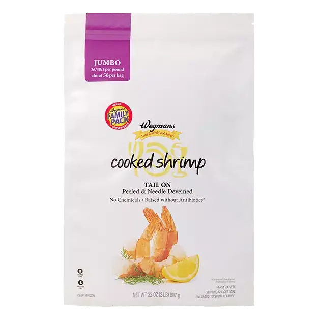 Frozen Jumbo Cooked Shrimp, FAMILY PACK