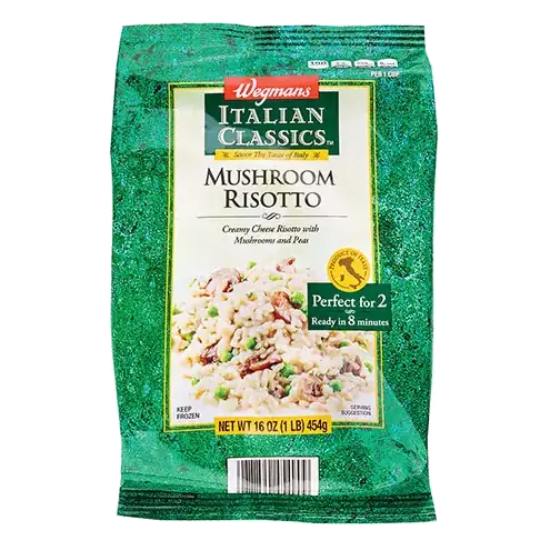 Frozen Mushroom Risotto, Meal for 2