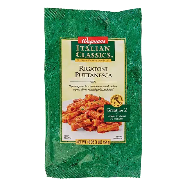 Frozen Rigatoni Puttanesca Pasta, Meal for 2