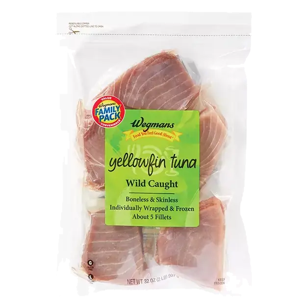 Frozen Wild Caught Yellowfin Tuna, FAMILY PACK
