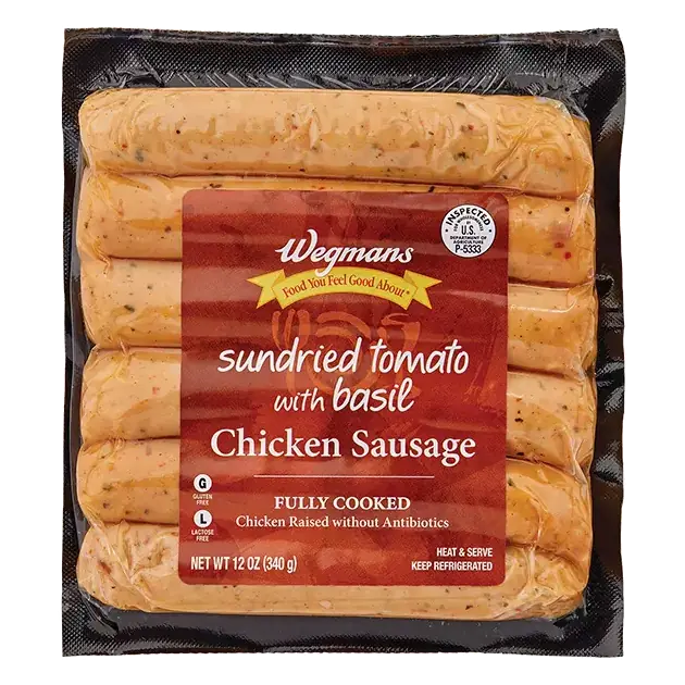 Fully Cooked Sundried Tomato with Basil Chicken Sausage