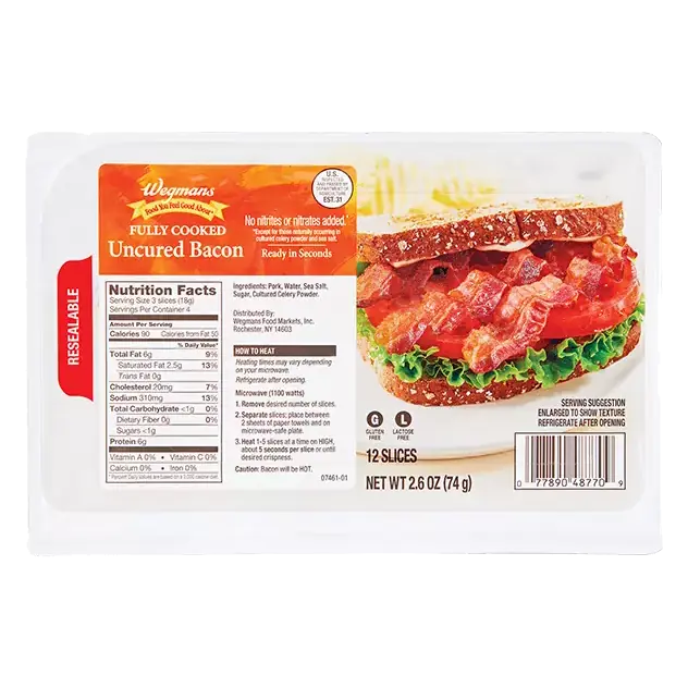 Fully Cooked Uncured Bacon