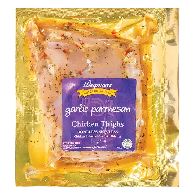 Garlic Parmesan Boneless Skinless Chicken Thighs, Raised without Antibiotics