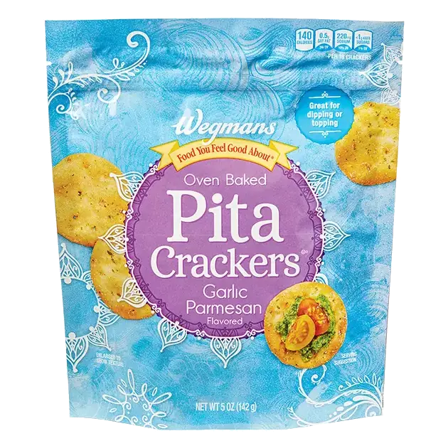 Garlic Parmesan Pita Crackers