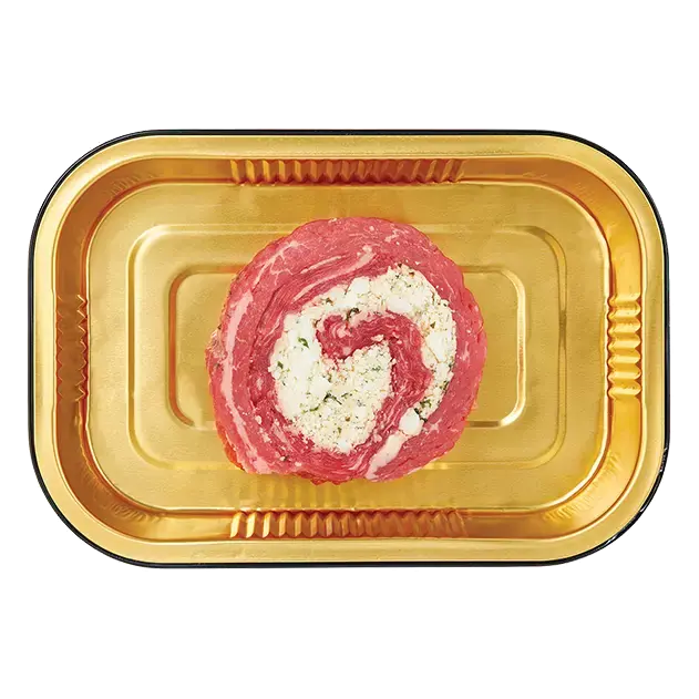 Gold Pan Beef Flank Steak Pinwheels Stuffed with Herbs & Cheese, Ready to Cook