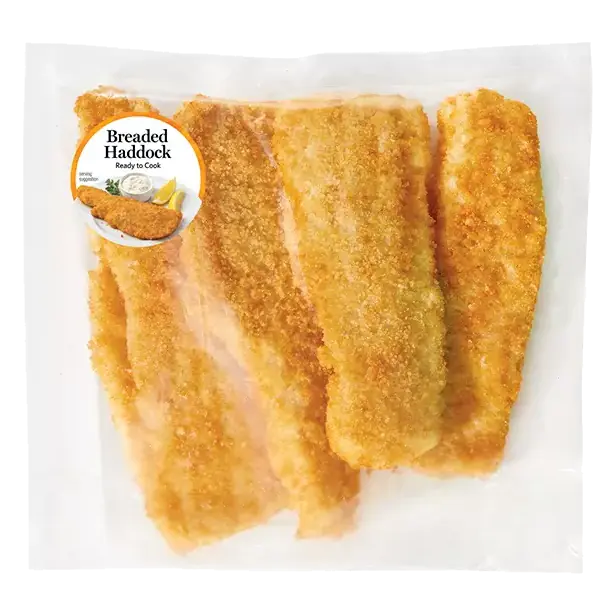Gold Pan Breaded Haddock Fillets, 4 Pack, Ready to Cook