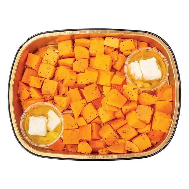 Gold Pan Butternut Squash with Herbs and Cheese, Ready to Cook