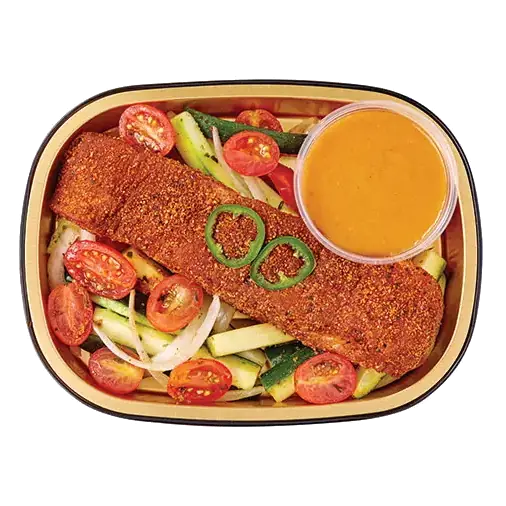Gold Pan Cajun Salmon and Garlic Pepper Sauce, Ready to Cook