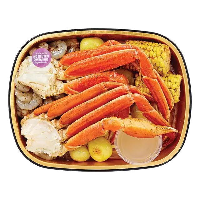 Gold Pan Crab and Shrimp Steam Pot