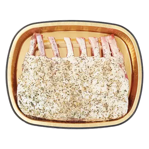 Gold Pan Garlic Herb Seasoned Lamb Rack, Ready to Cook