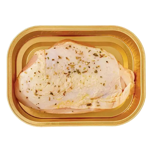 Gold Pan Rosemary Sage Seasoned Boneless Skin-On Chicken Breast, Ready to Cook