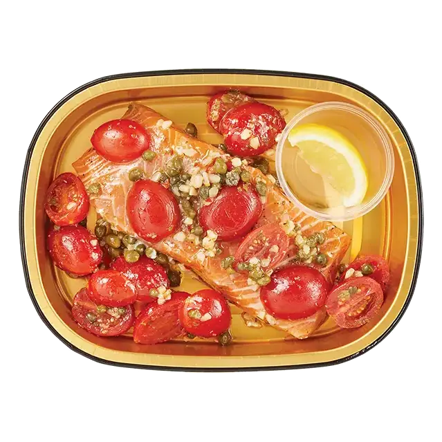 Gold Pan Salmon with Tomatoes & Capers, Ready to Cook