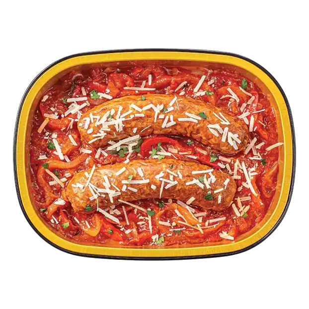 Gold Pan Sausage, Peppers & Onions, Cooked