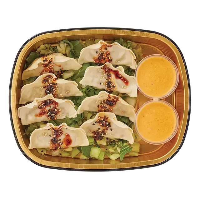 Gold Pan Thai Red Curry Chicken Dumplings