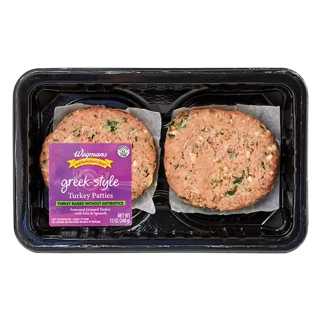 Greek-Style Turkey Patties, 2 Pack