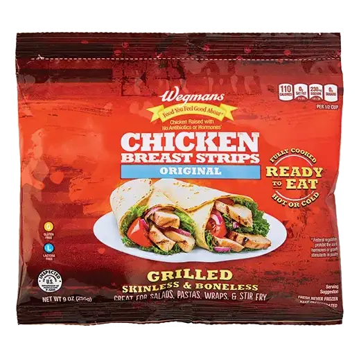 Grilled Chicken Breast Strips, Raised Without Antibiotics