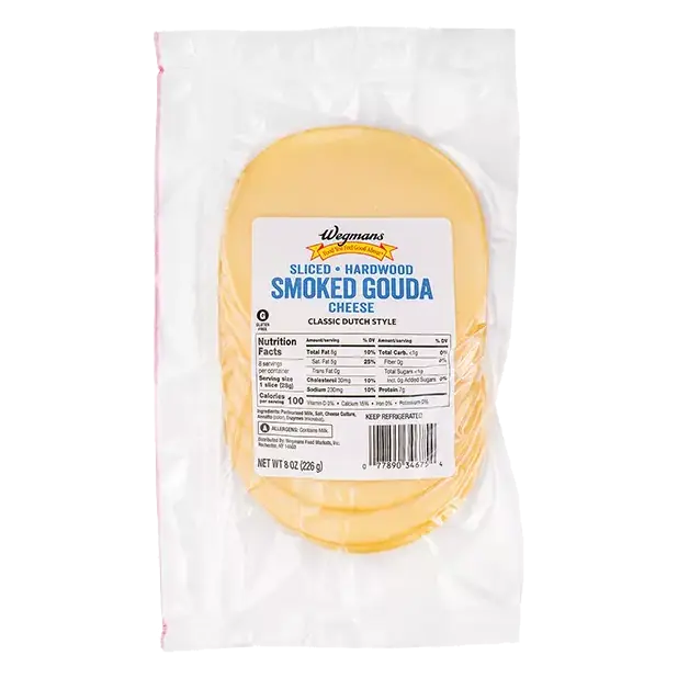 Hardwood Smoked Sliced Gouda Cheese