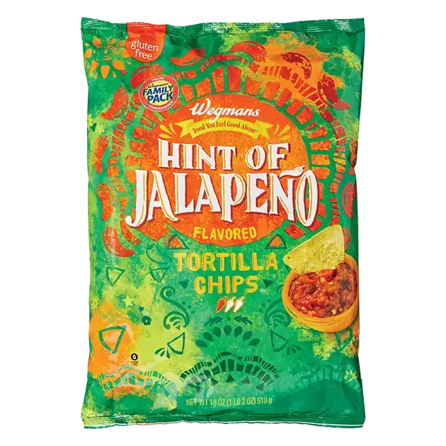 Hint of Jalapeno Flavored Tortilla Chips, FAMILY PACK
