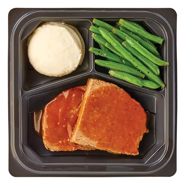 Homestyle Meatloaf with Gravy, Signature Whipped Potatoes and Seasoned Green Beans