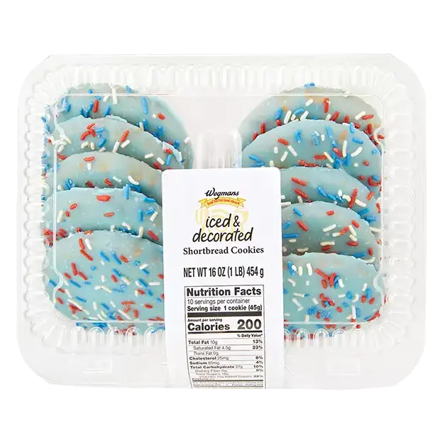 Iced Decorated Cookies, Red/White/Blue
