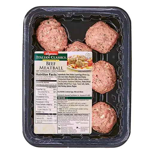 Italian Classics Beef Meatballs Entree Size