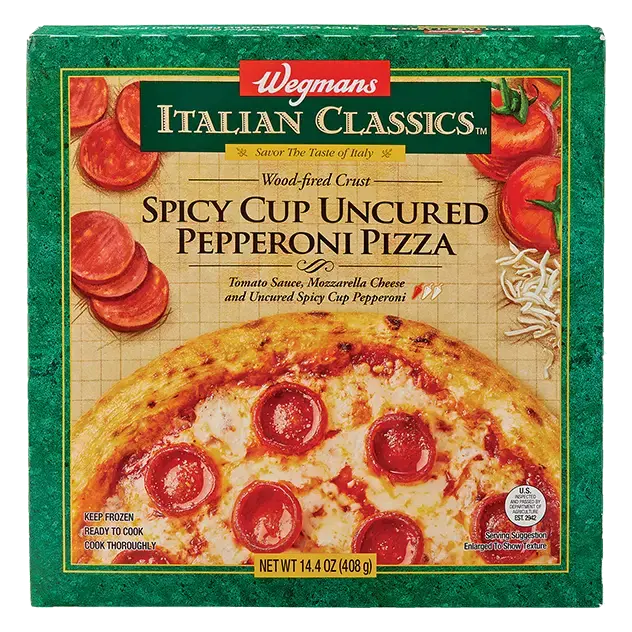 Italian Classics Frozen Wood-Fired Crust Spicy Cup Uncured Pepperoni Pizza