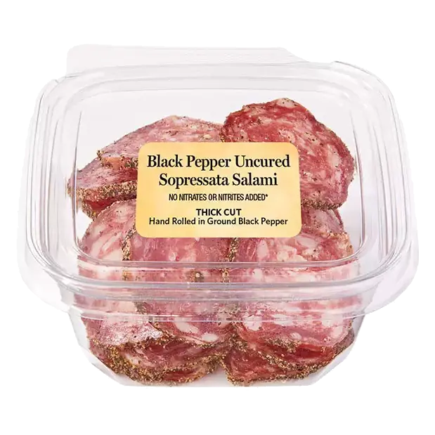 Italian Classics Thick Cut Black Pepper Sopressata Salami