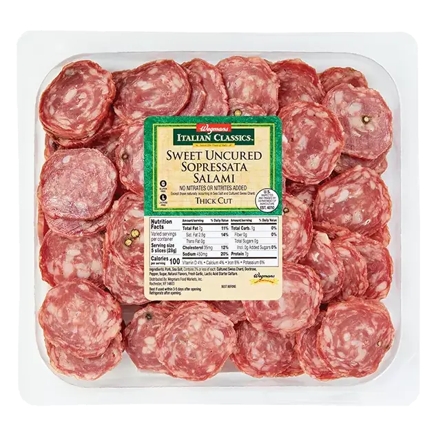 Italian Classics Thick Cut Sweet Uncured Sopressata Salami