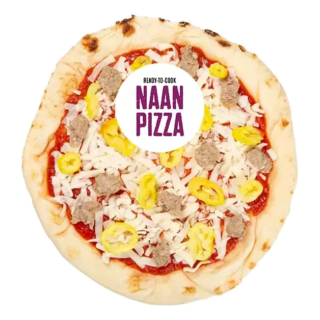 Italian Sausage & Banana Pepper Naan Pizza