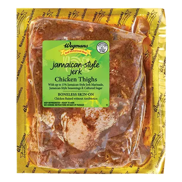 Jerk Skin-On Boneless Chicken Thighs