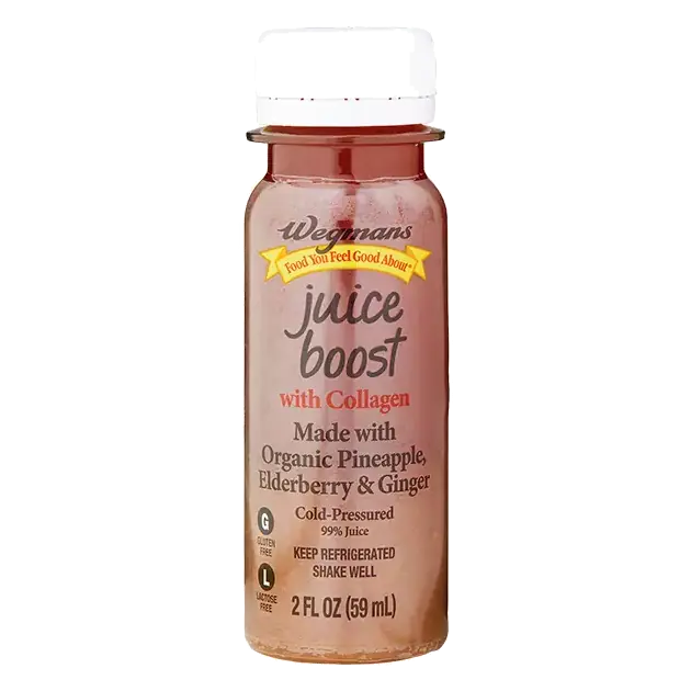 Juice Boost Made with Organic Pineapple, Elderberry & Ginger with Collagen