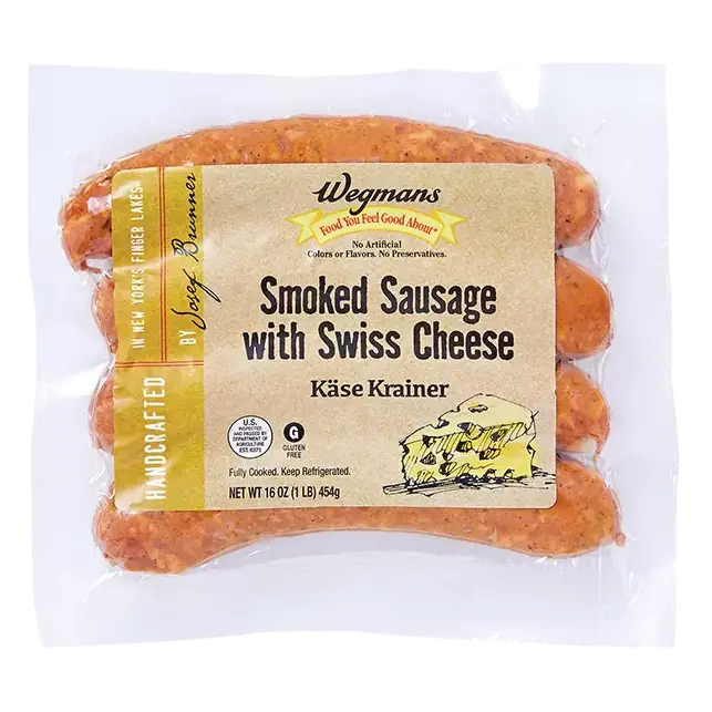 Kase Krainer Smoked Sausage with Swiss Cheese
