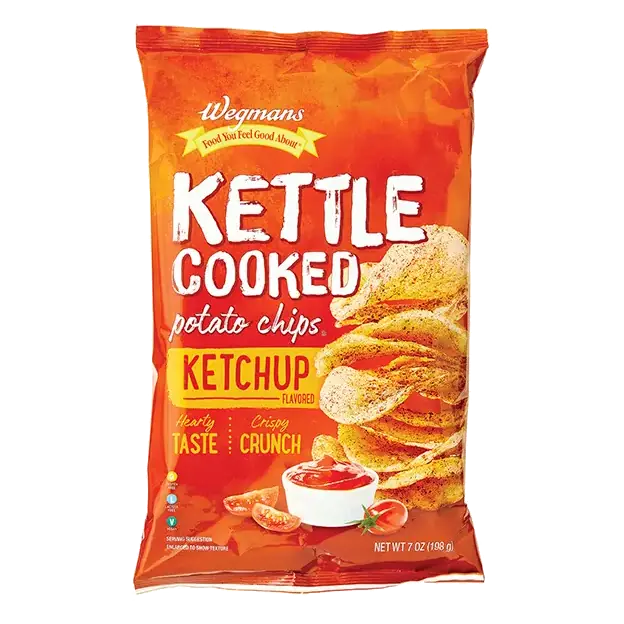 Kettle Cooked Potato Chips, Ketchup Flavored