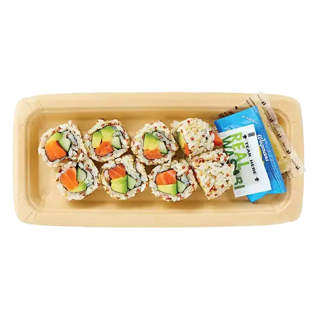King Salmon California Roll with Quinoa Brown Rice (Raw)