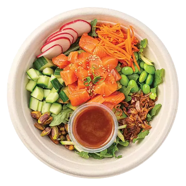 King Salmon Poke Salad Bowl