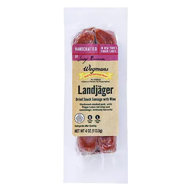 Landjager Dried Snack Sausage with Wine