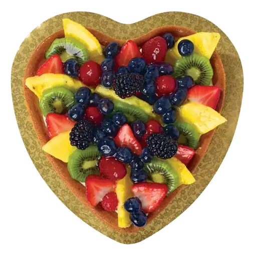 Large Heart Shaped Fruit Tart