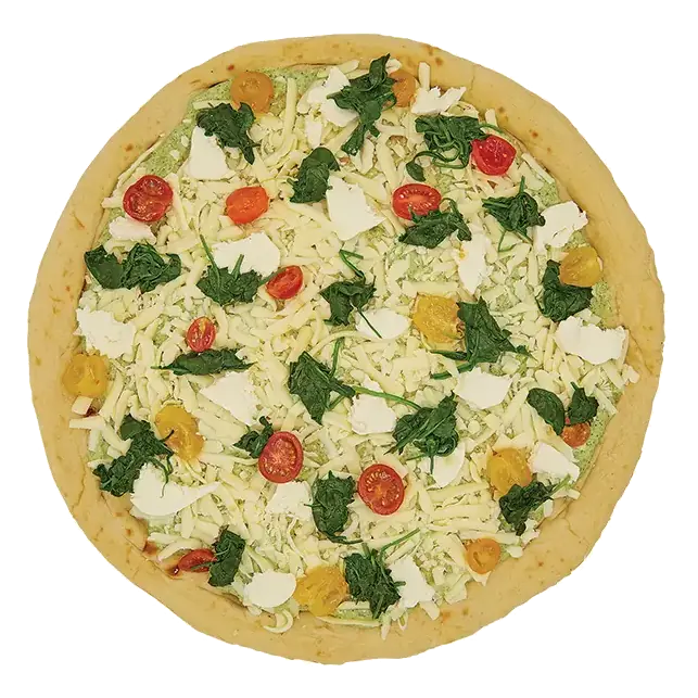 Large Pesto, Tomato & Spinach Pizza Packaged