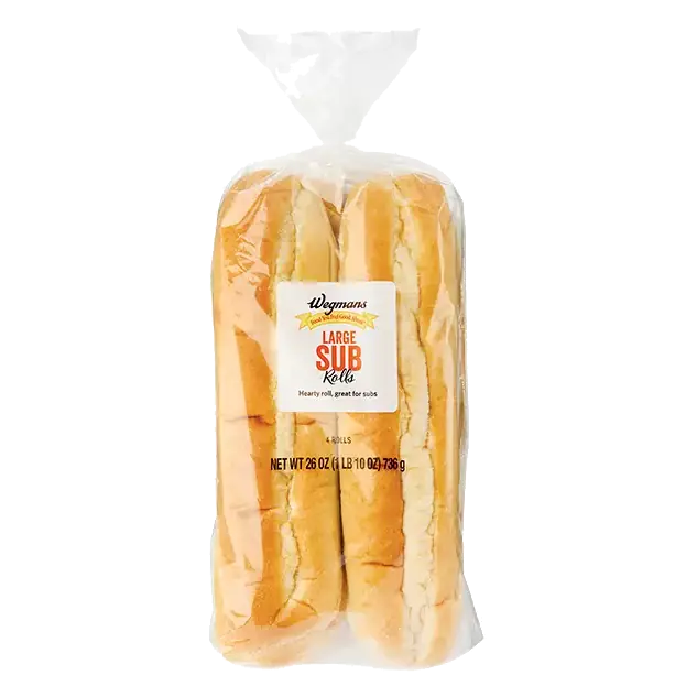 Large Sub Rolls, 4 Pack