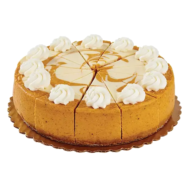 Large Ultimate Sliced Pumpkin Cheesecake