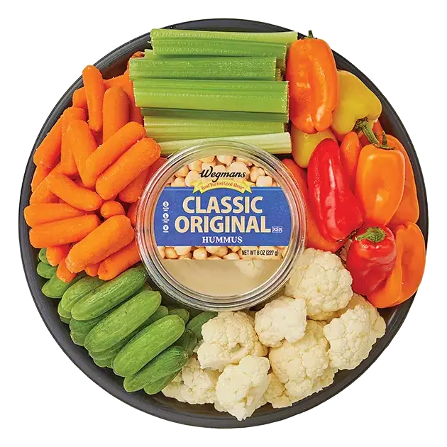 Large Veggie Tray with Hummus