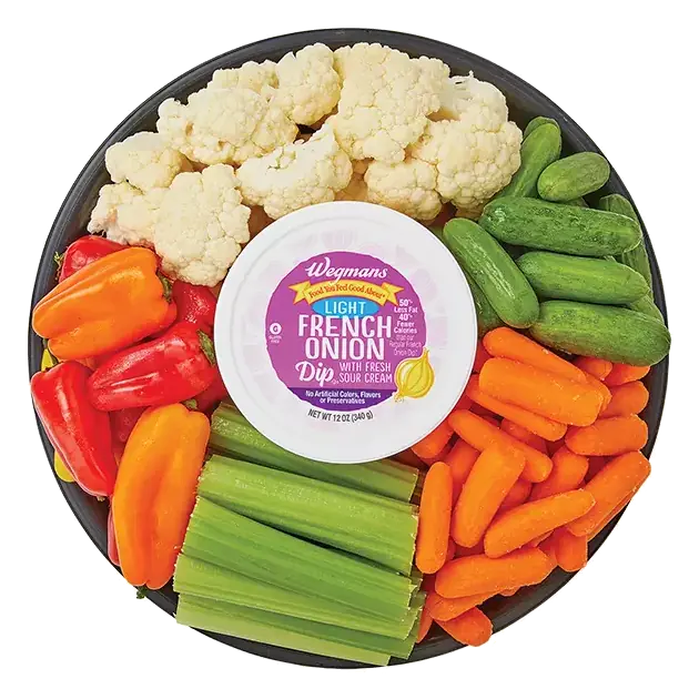 Large Veggie Tray with Light French Onion Dip